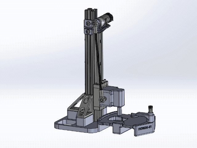 Automated sensor QC test fixture, SolidWorks CAD model